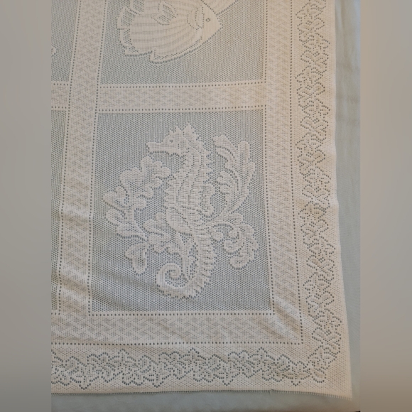 Lace Shower Curtain With Ocean Theme - Picture 3 of 9